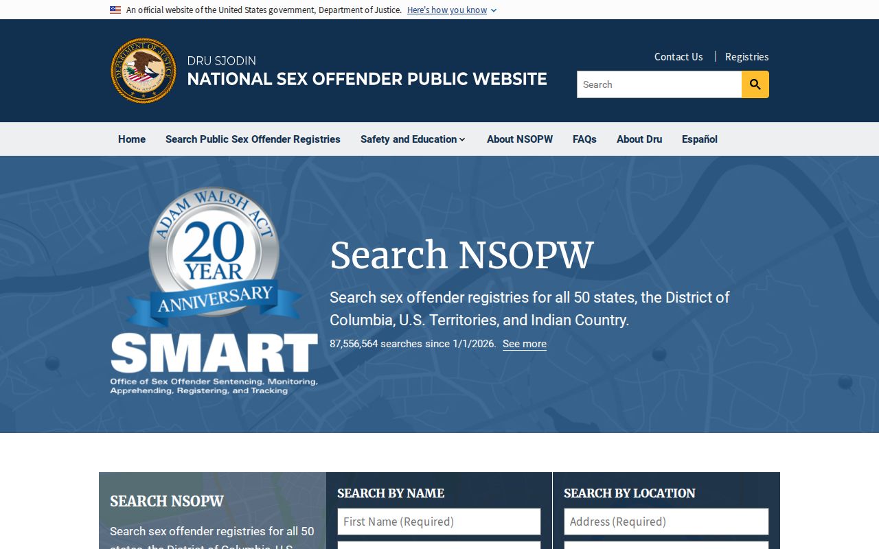 Cooper County sex offender check through the national NSOPW search